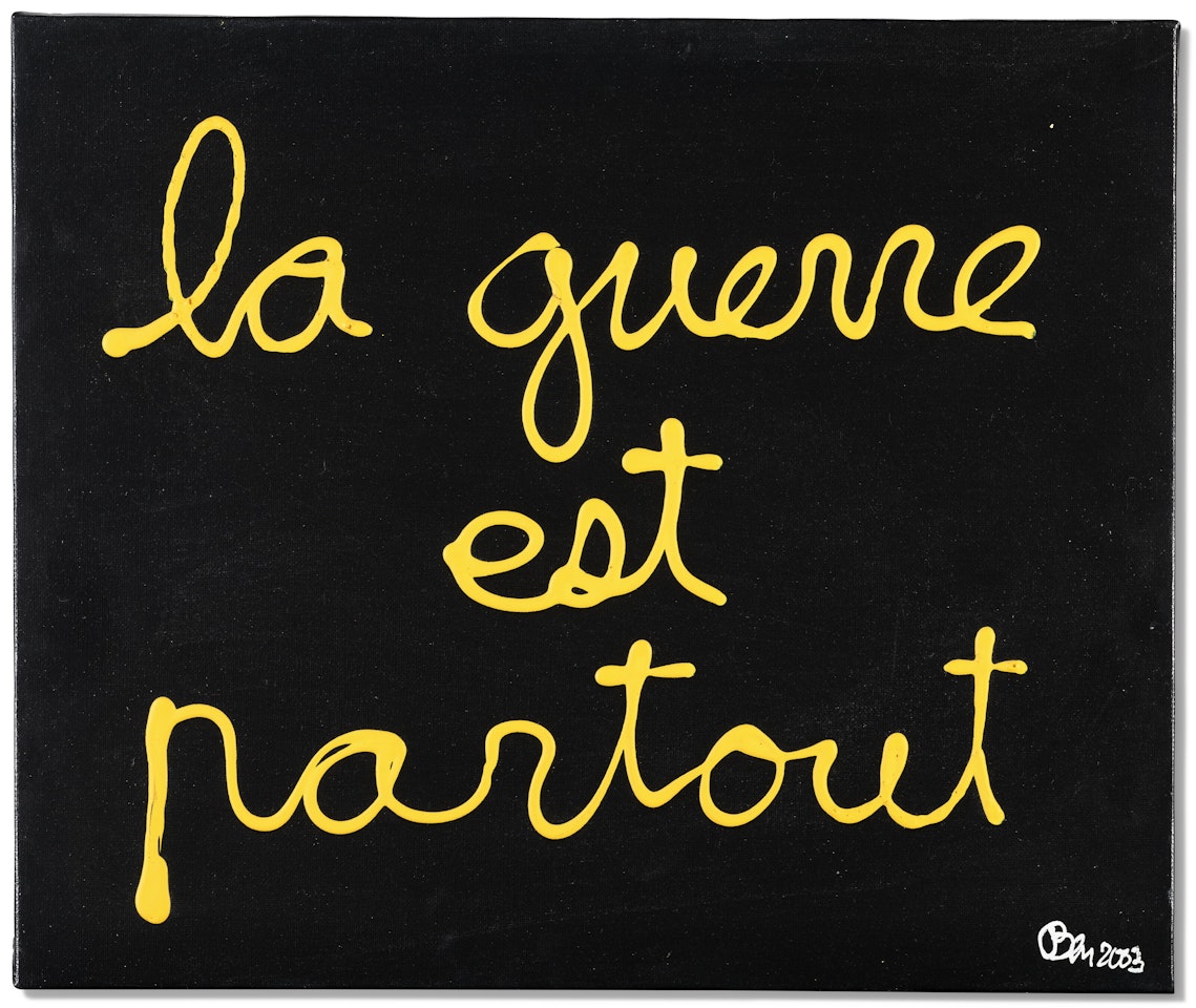 La guerre est partout by Ben Vautier
