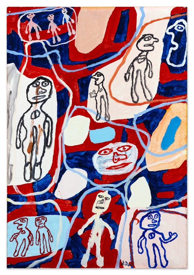 Le cours promenade by Jean Dubuffet