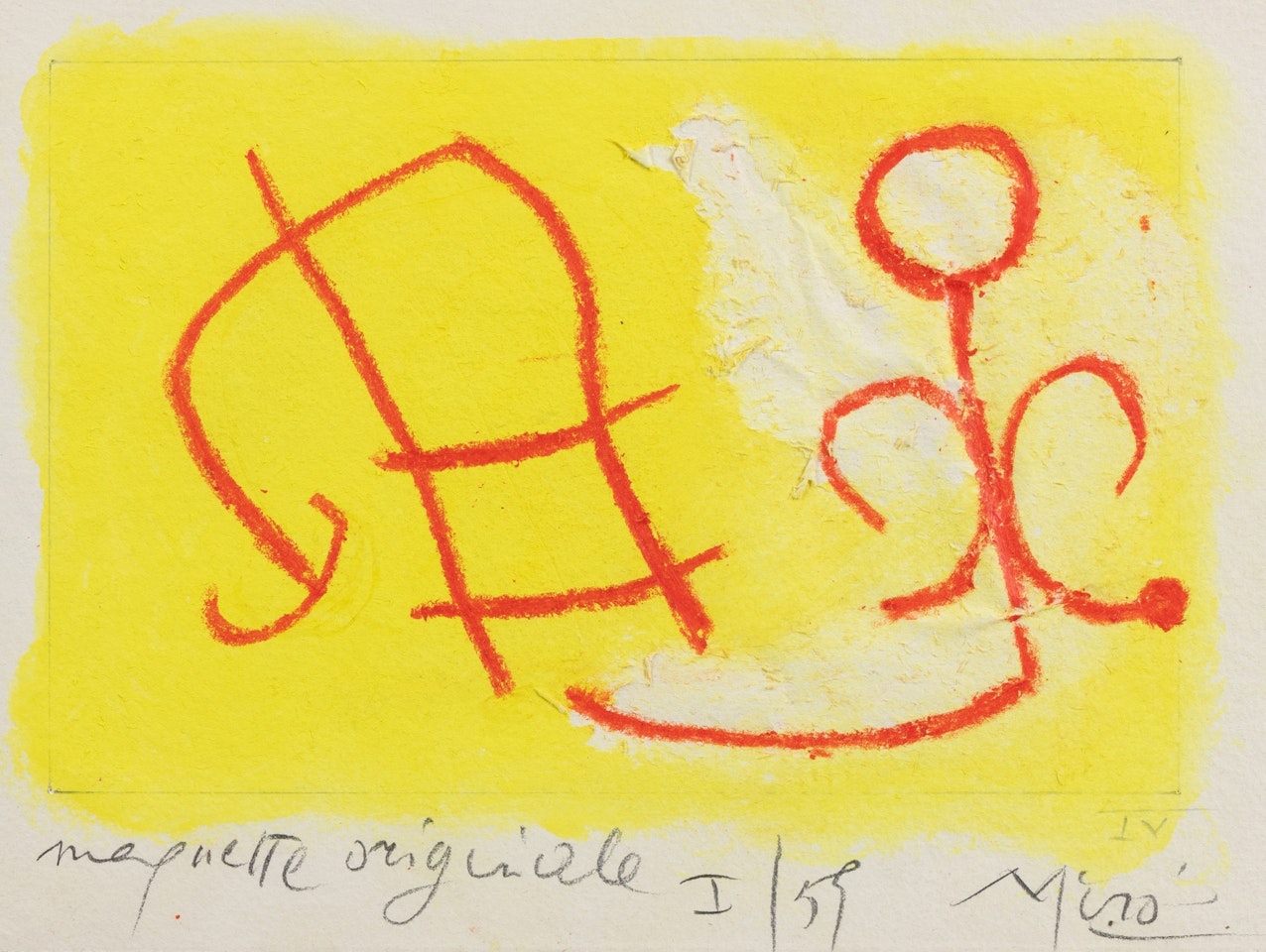 Maquette pour "Nous avons" de René Char by Joan Miró