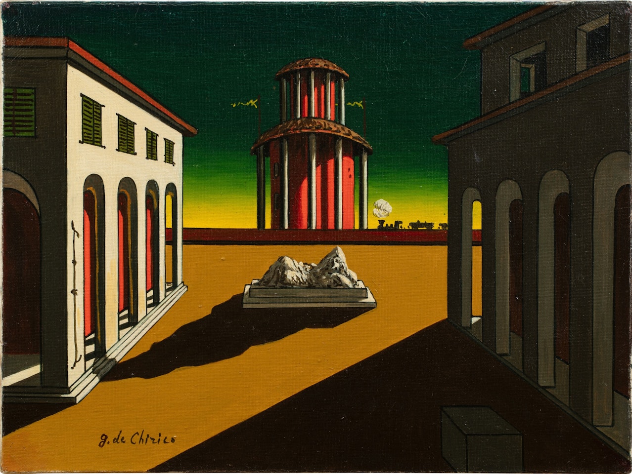 Piazza d"Italia (con torre ed Arianna) by Giorgio de Chirico