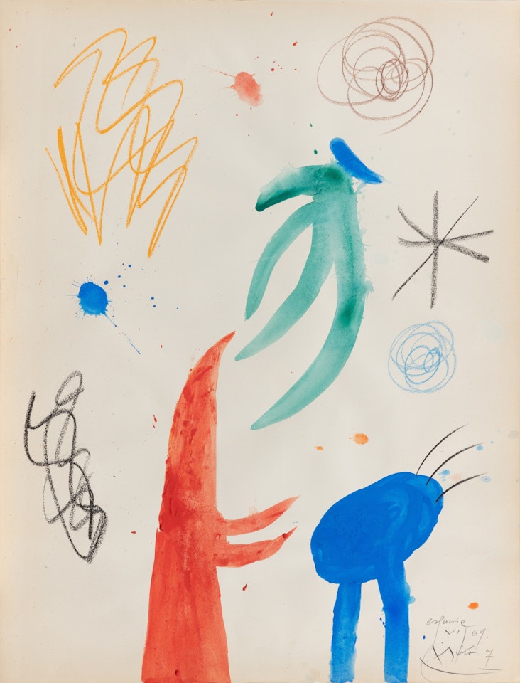 Sans Titre, projet pour un livre ("Pastorales") by Joan Miró