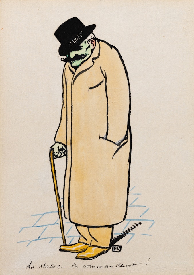 La statue du commandant by Félix Vallotton