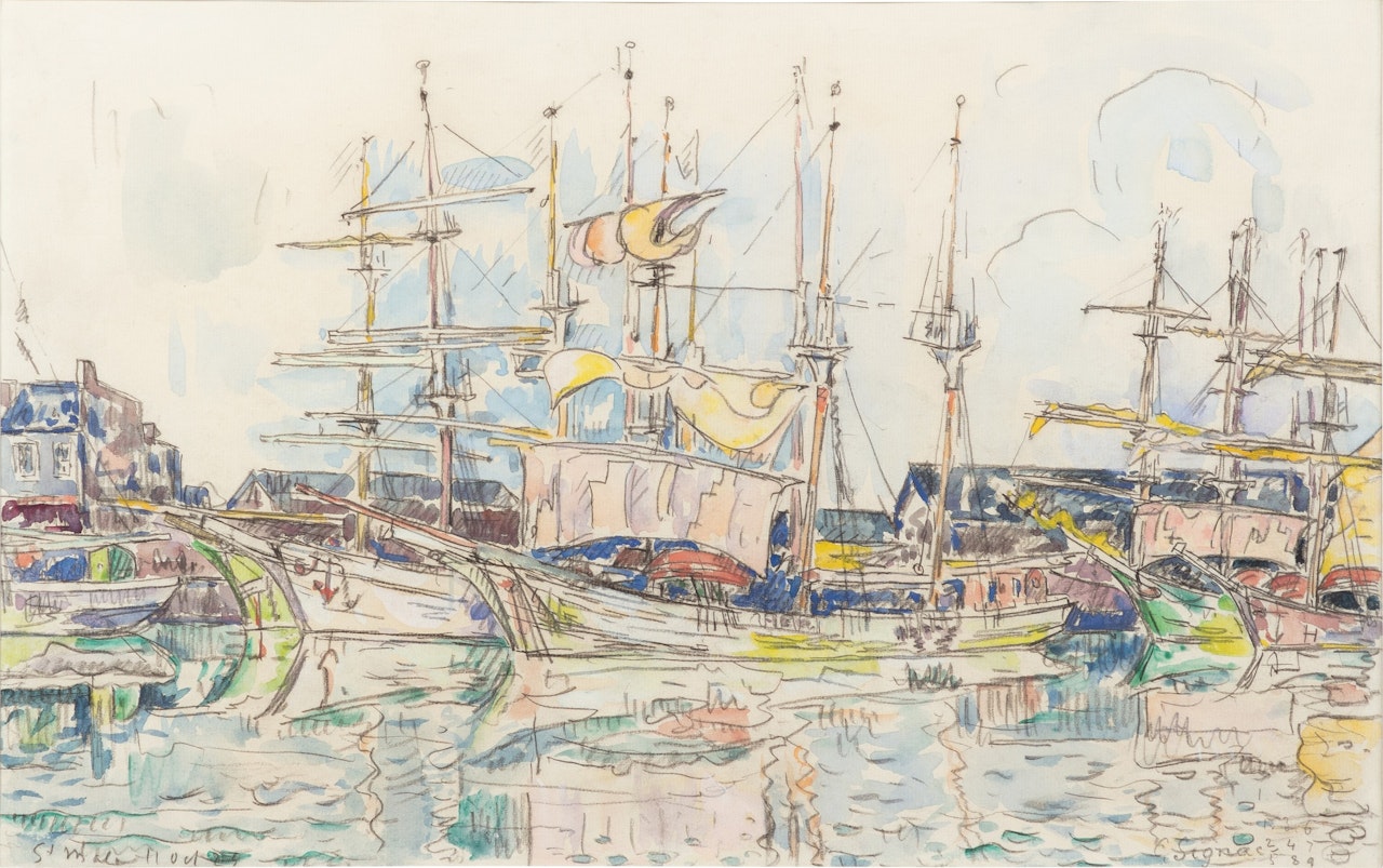 Saint-Malo, les terre-neuvas by Paul Signac