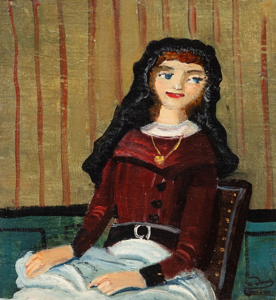 Femme assise dans un intérieur by Andre Derain
