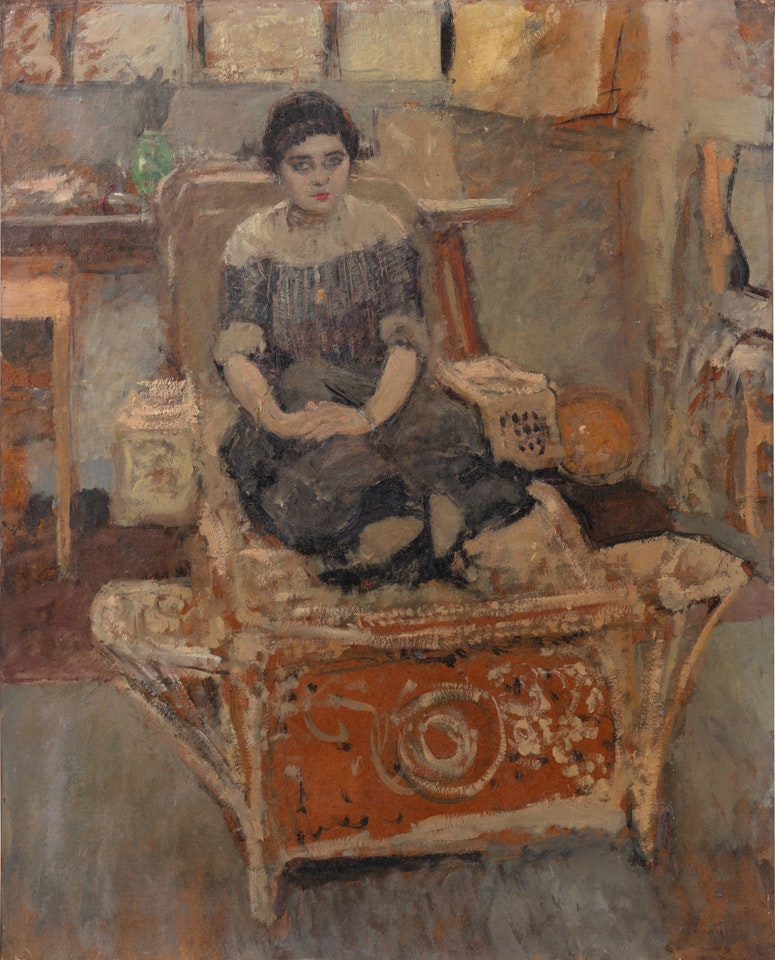 Maud Grandidier dans l"atelier du Boulevard Malesherbes by Édouard Vuillard