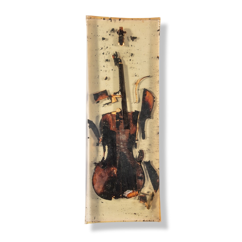 Joan"s violin by Arman