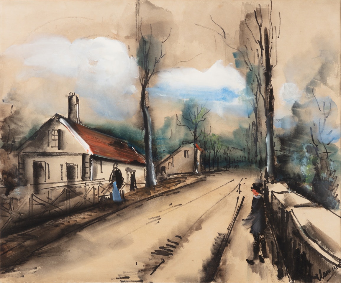 La Route de Brezolles by Maurice de Vlaminck