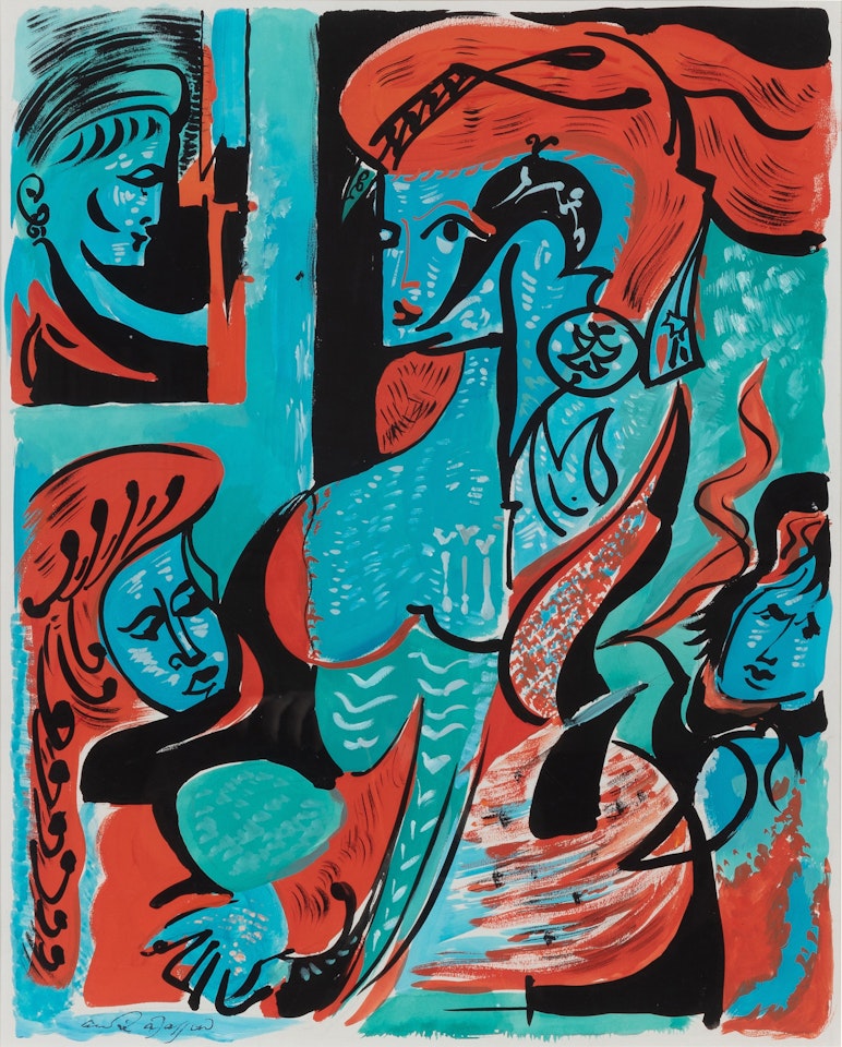 Quatre dames by André Masson