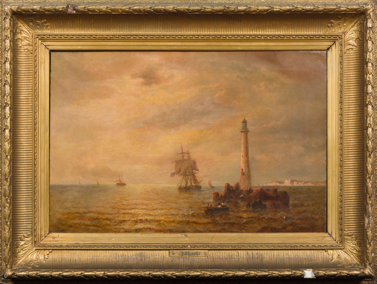Le phare d"Egglestone by François Etienne Musin