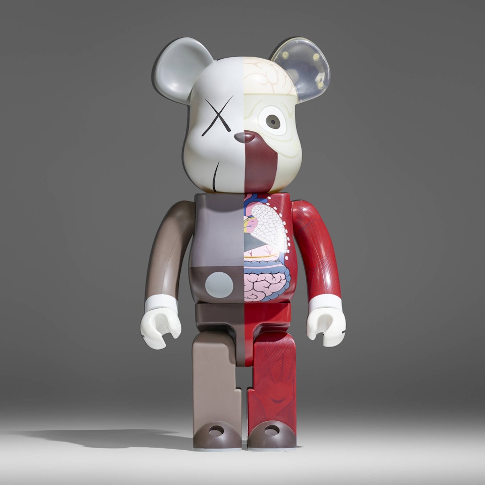 Be@rbrick Dissected Companion (Brown) 1000% by Kaws
