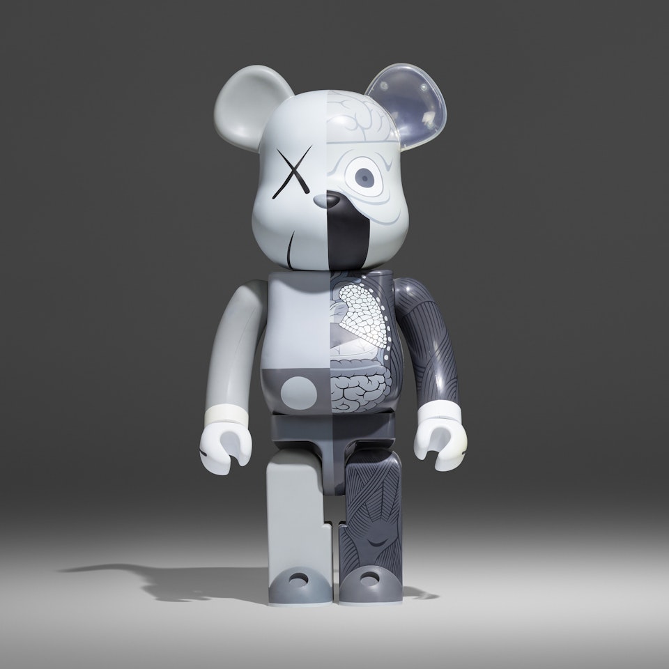 Be@rbrick Dissected Companion (Grey) 1000% by Kaws