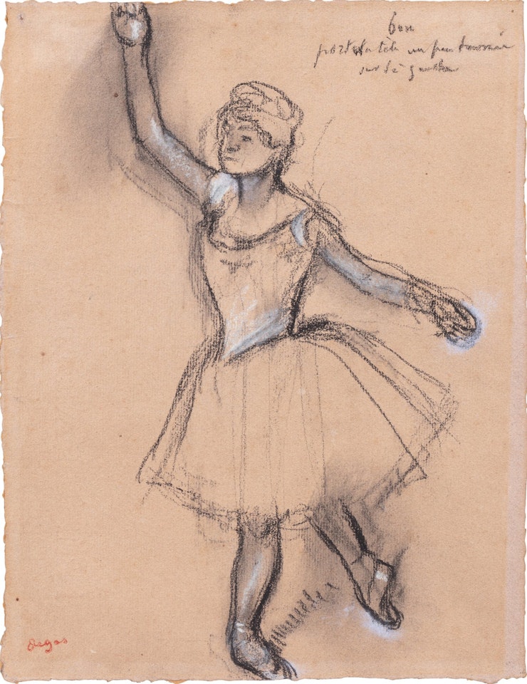 Etude de danseuse, bras levé by Edgar Degas