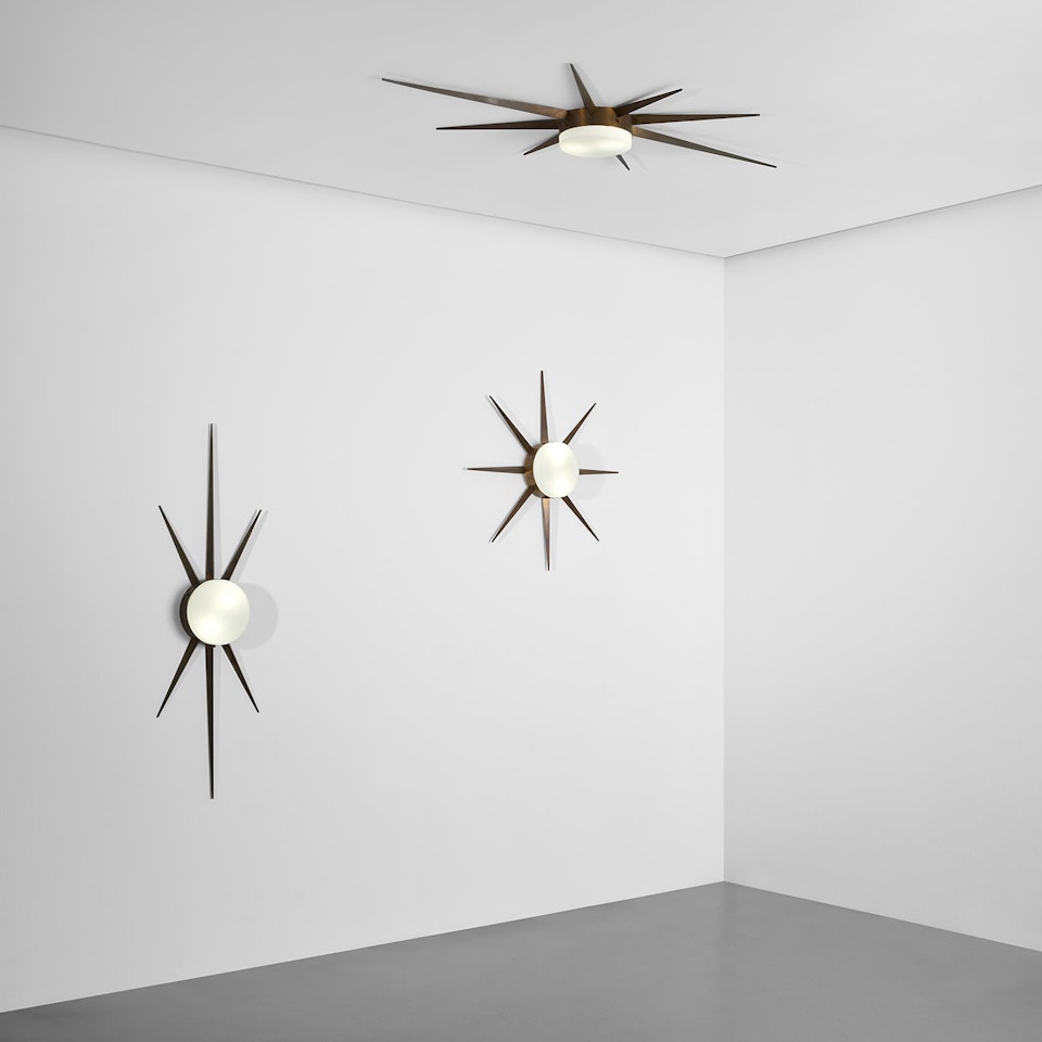 Set of three star-shaped lights by Gio Ponti