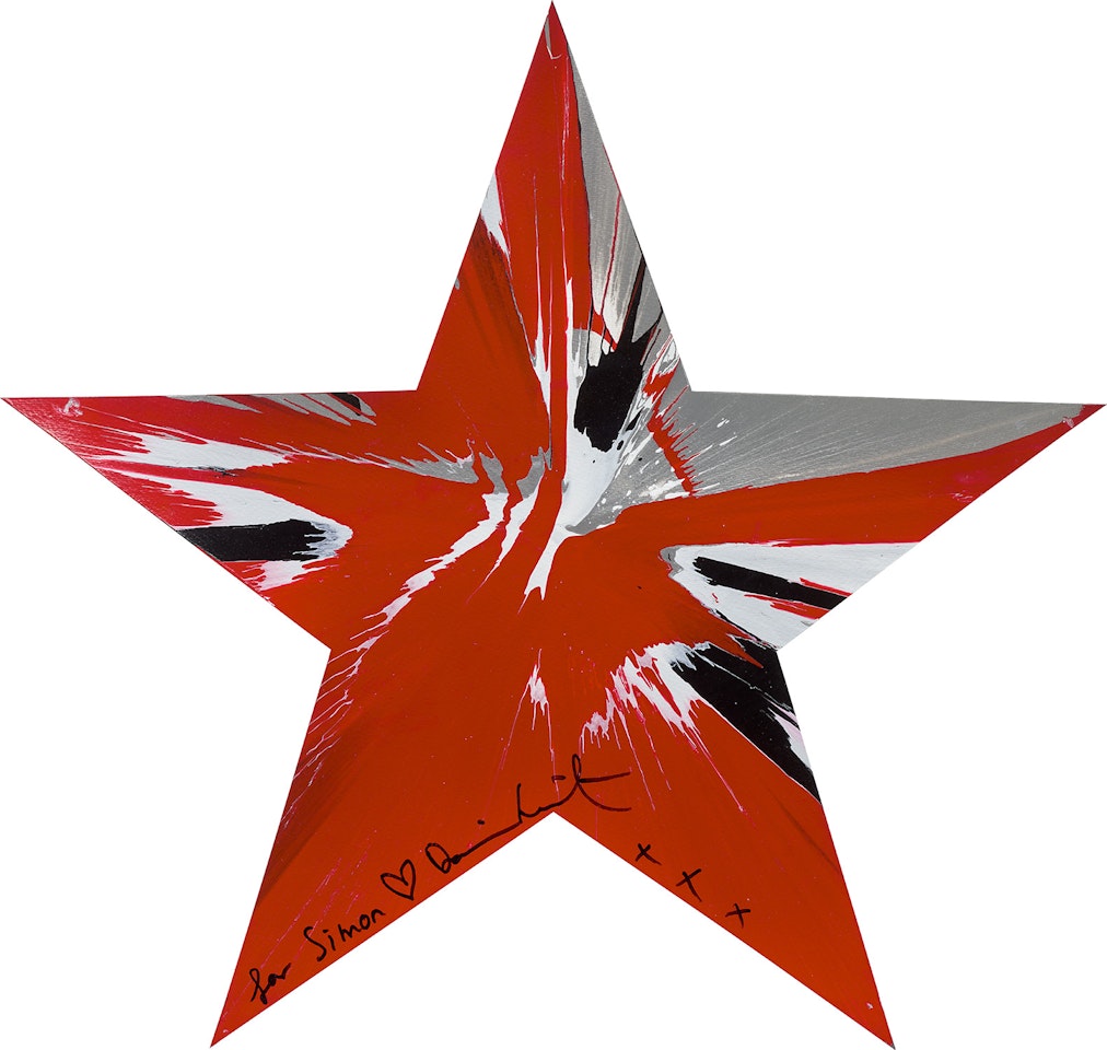 Untitled Paper Spin Gift for Simon by Damien Hirst