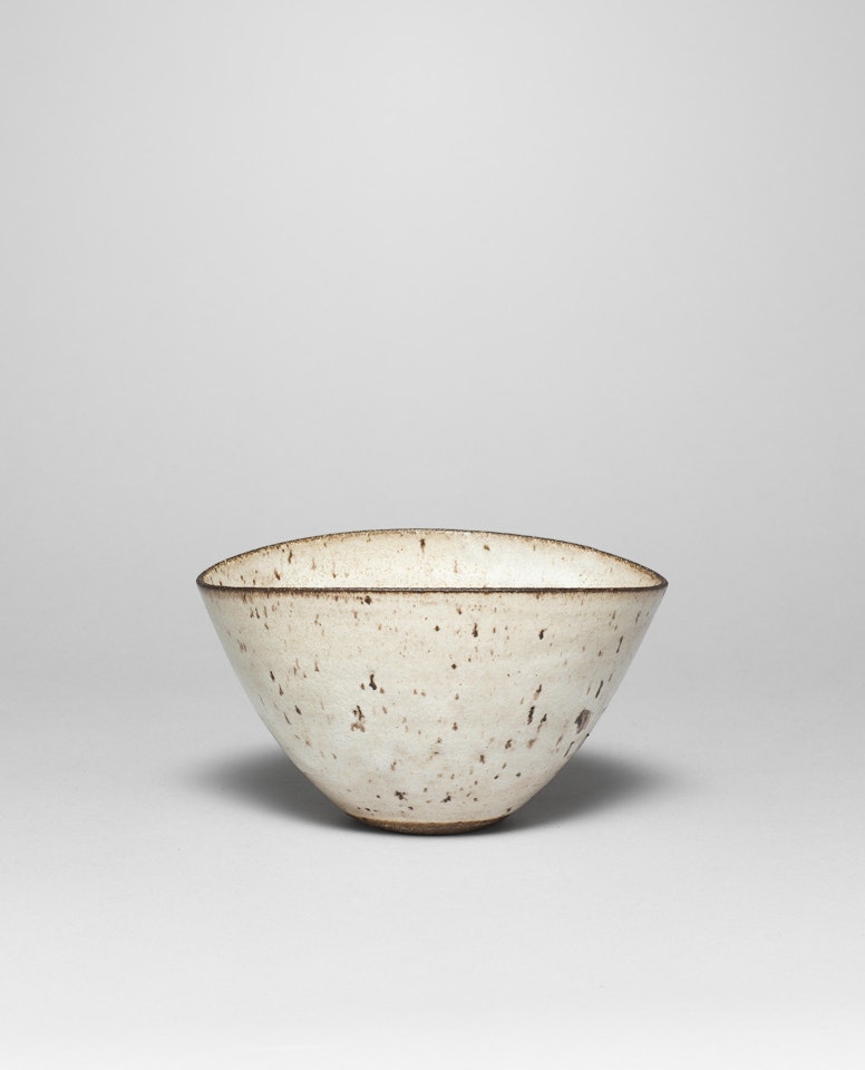 Squeezed bowl by Lucie Rie