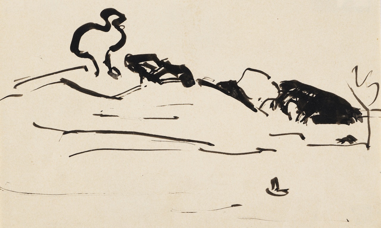 Hügel bei Moritzburg by Ernst Ludwig Kirchner