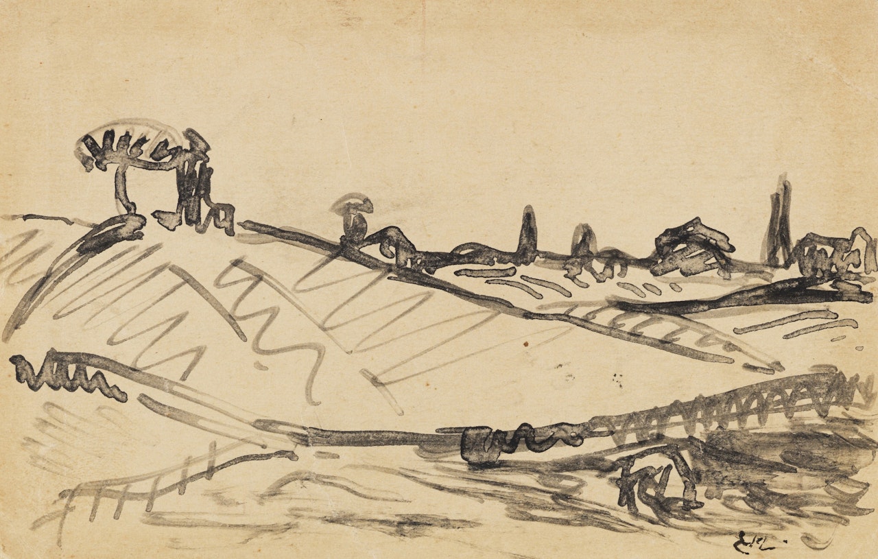 Römische Landschaft by Erich Heckel