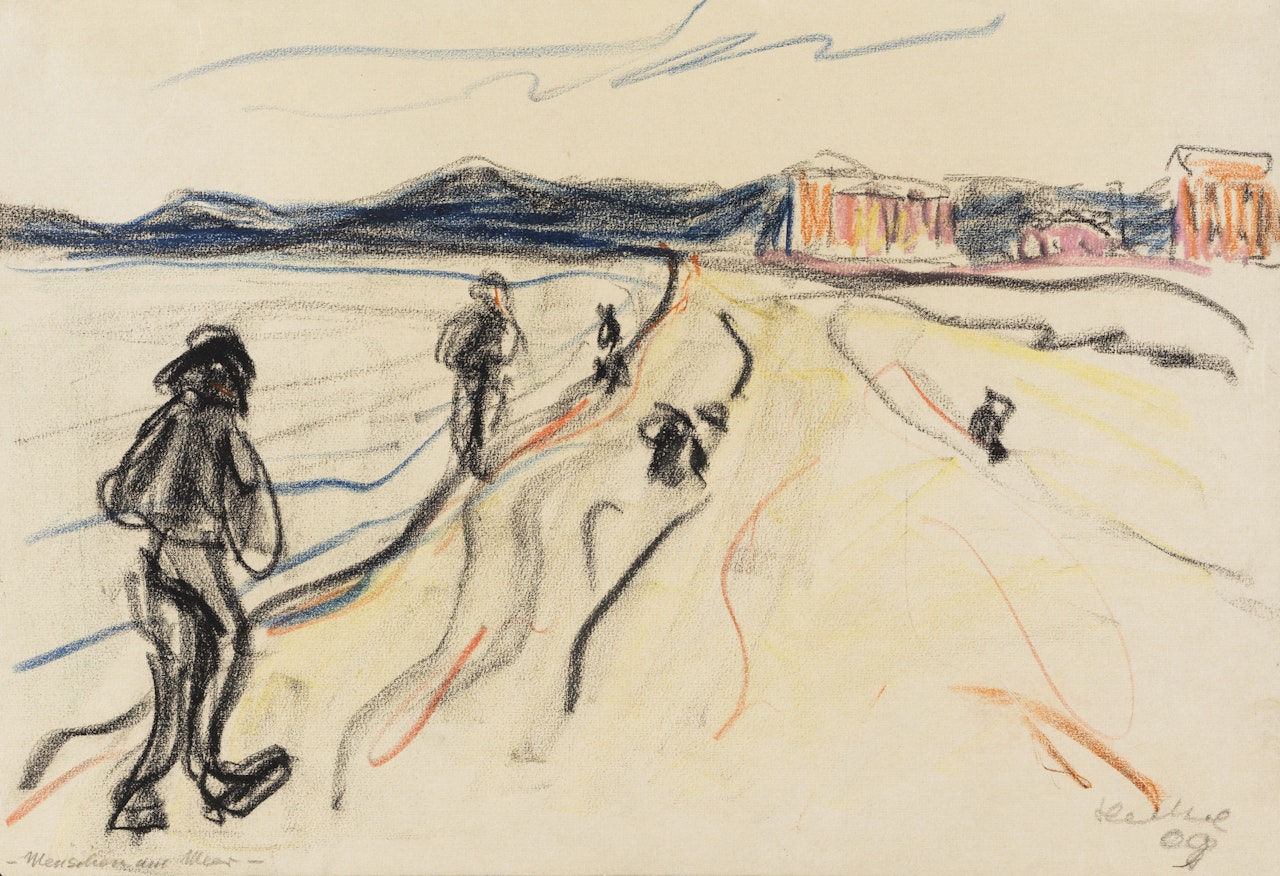 Menschen am Meer by Erich Heckel