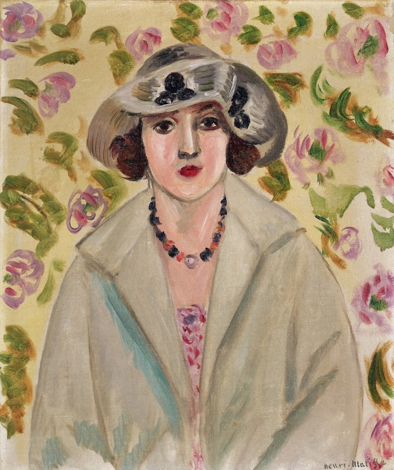 Jeune fille au chapeau de crin blanc by Henri Matisse