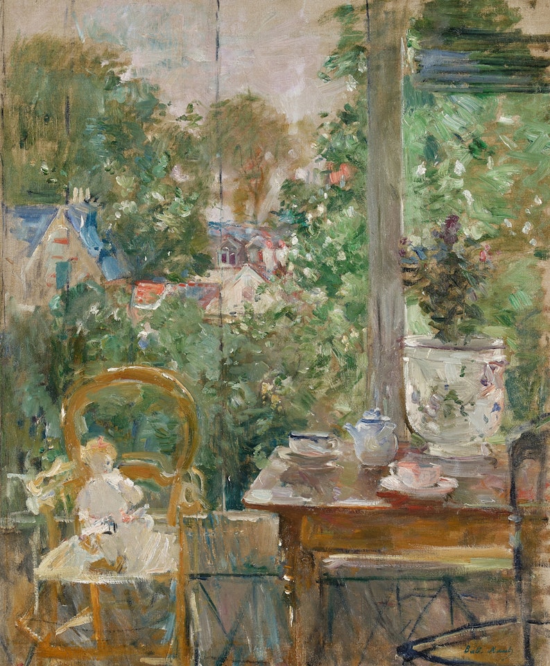 Poupée dans la véranda by Berthe Morisot