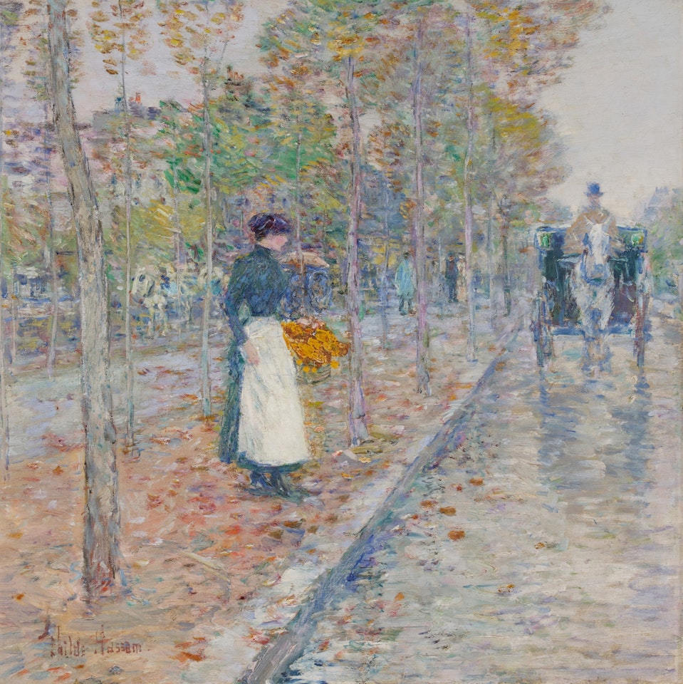 Autumn Boulevard, Paris by Childe Hassam