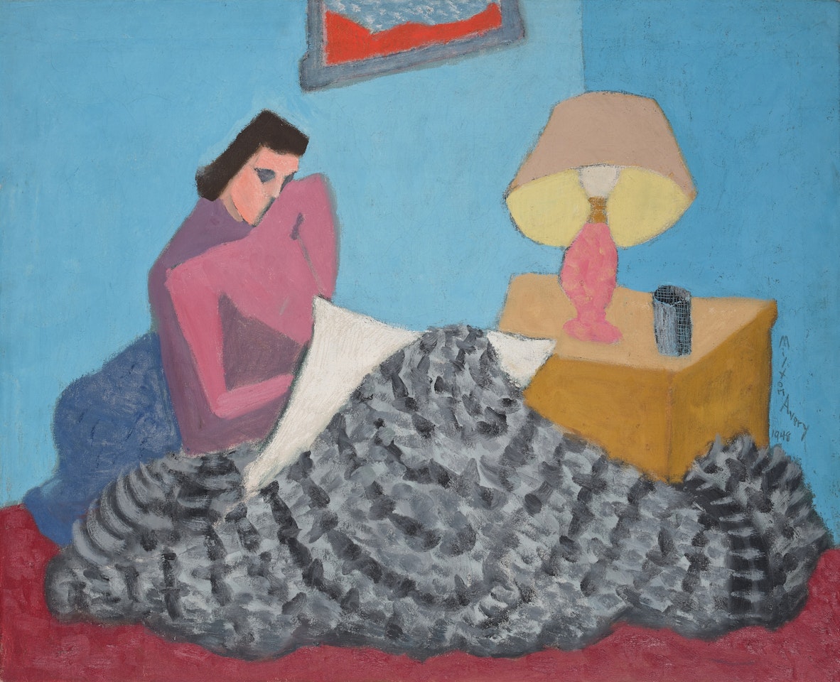 Figure by Lamp Light by Milton Avery
