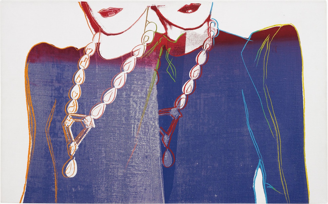 Fashion - Two Female Torsos with Necklaces by Andy Warhol