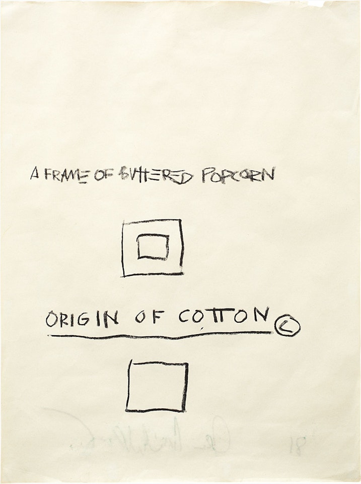 Untitled (Origin of Cotton) by Jean-Michel Basquiat