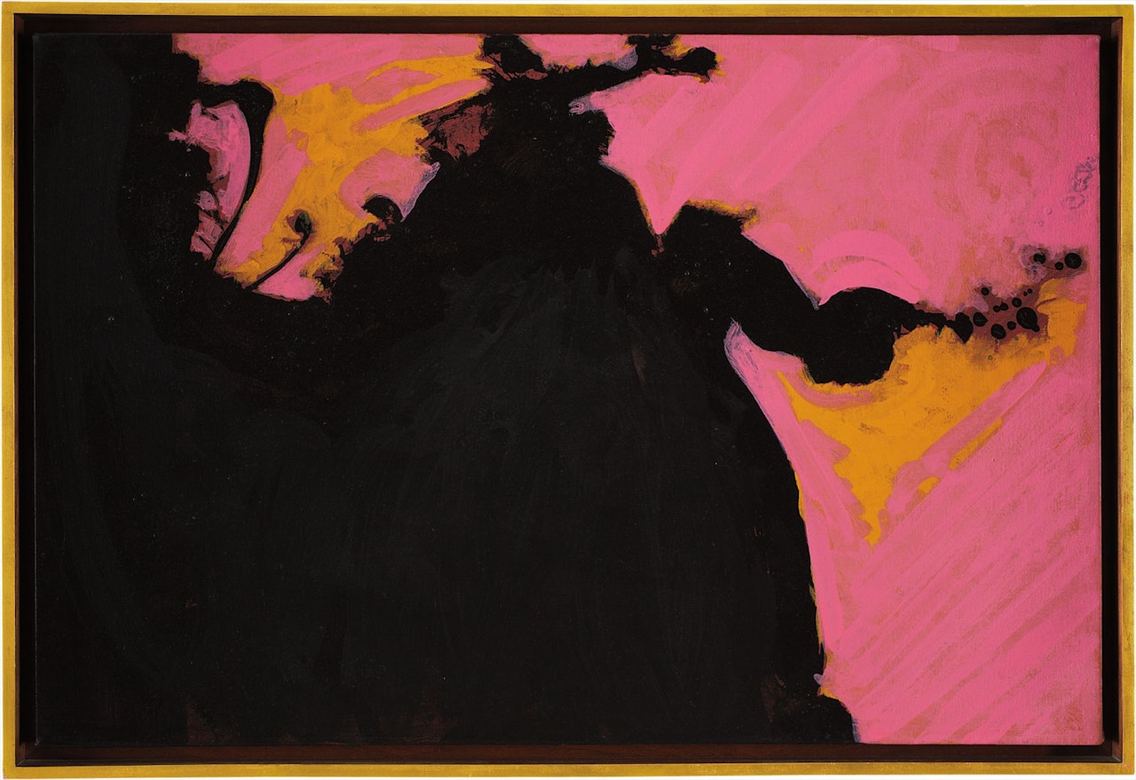 Untitled (Black Ochre Pink) by Robert Motherwell