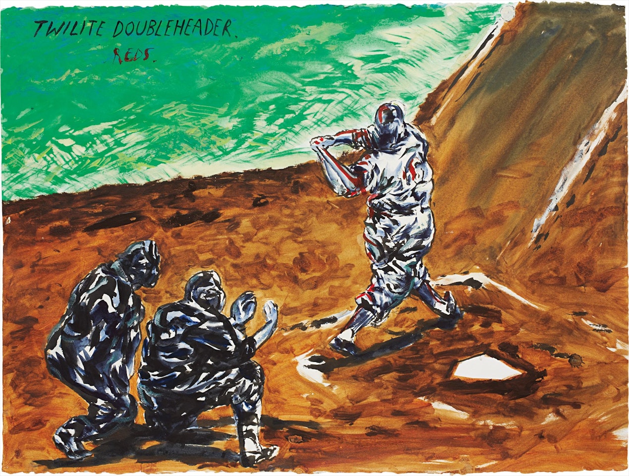 No Title (Twilite Doubleheader...) by Raymond Pettibon