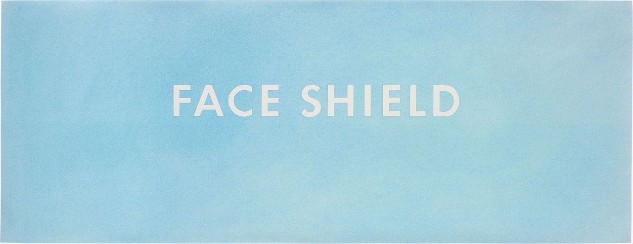 Face Shield by Ed Ruscha