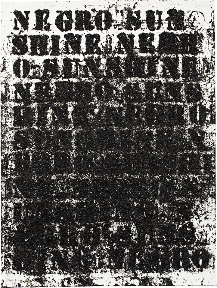 Study for Negro Sunshine #78 by Glenn Ligon