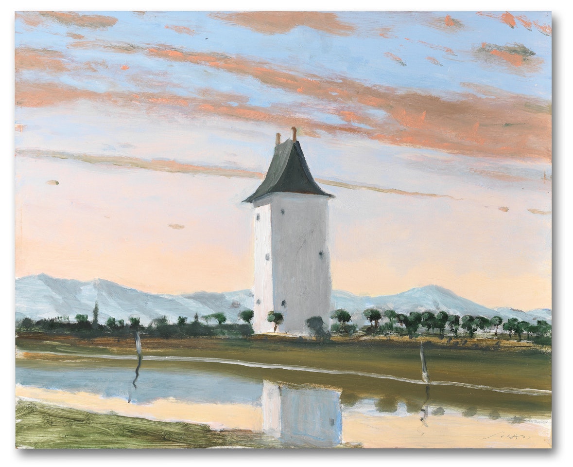 Punta Cobadiles at dusk , 2016 by Julio Larraz