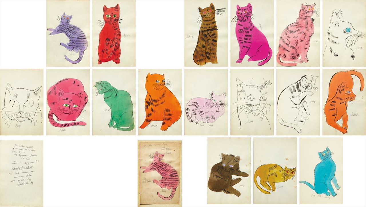 25 Cats Name(d) Sam and One Blue Pussy book by Andy Warhol