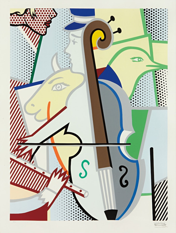 Cubist Cello by Roy Lichtenstein