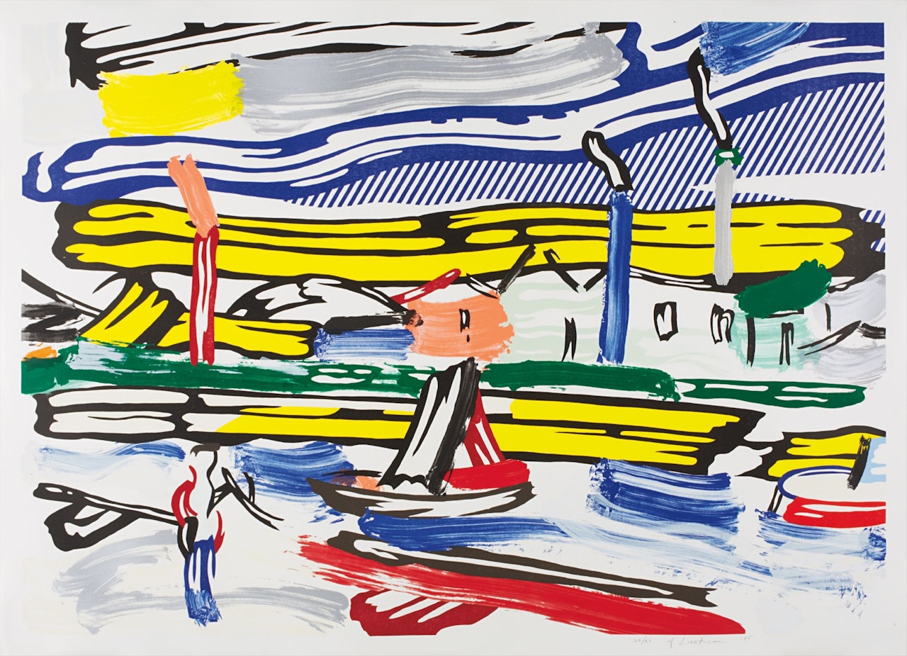 The River, from The Landscape series by Roy Lichtenstein