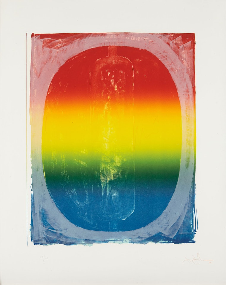 Figure 0, from Color Numerals Series by Jasper Johns