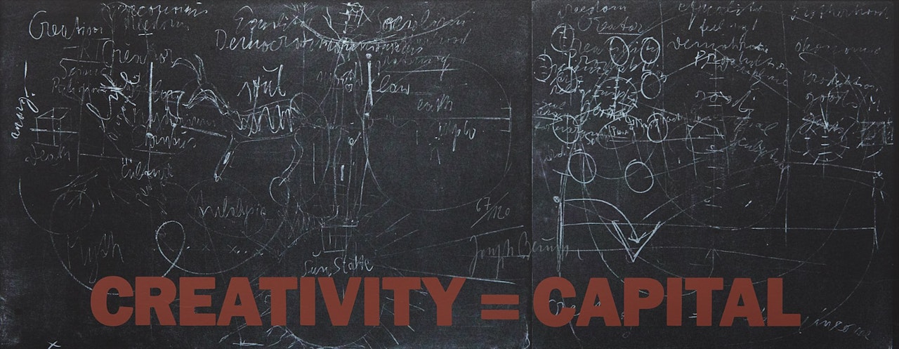 New York Subway Poster (Creativity=Capital) by Joseph Beuys