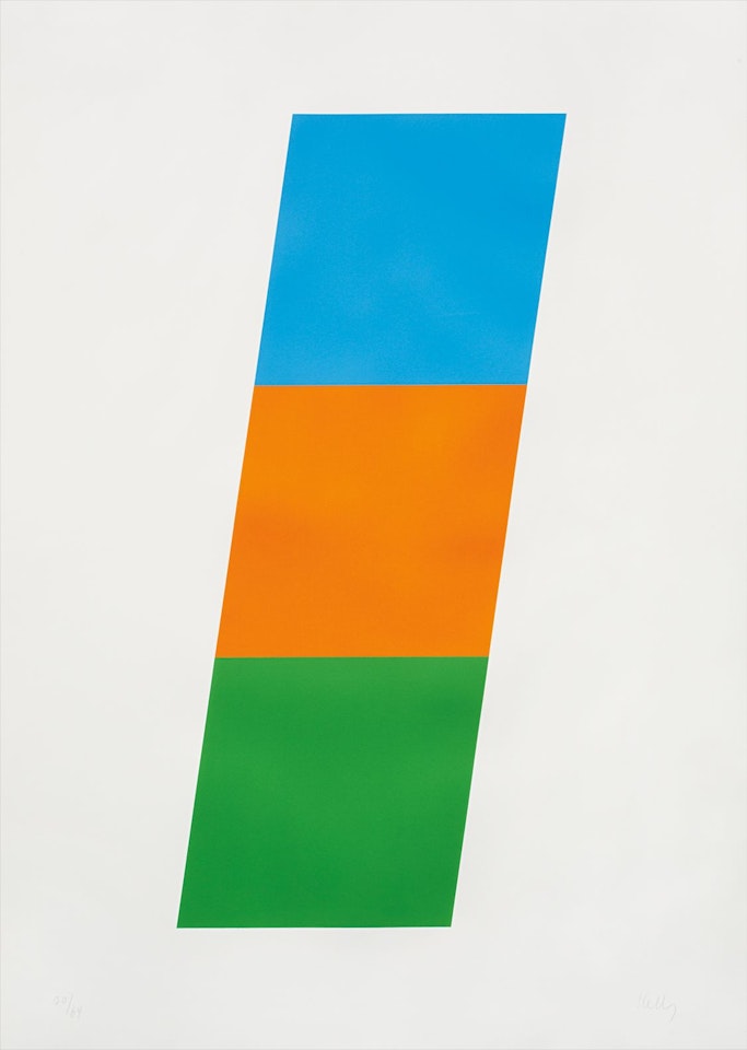 Blue/Red-Orange/Green by Ellsworth Kelly