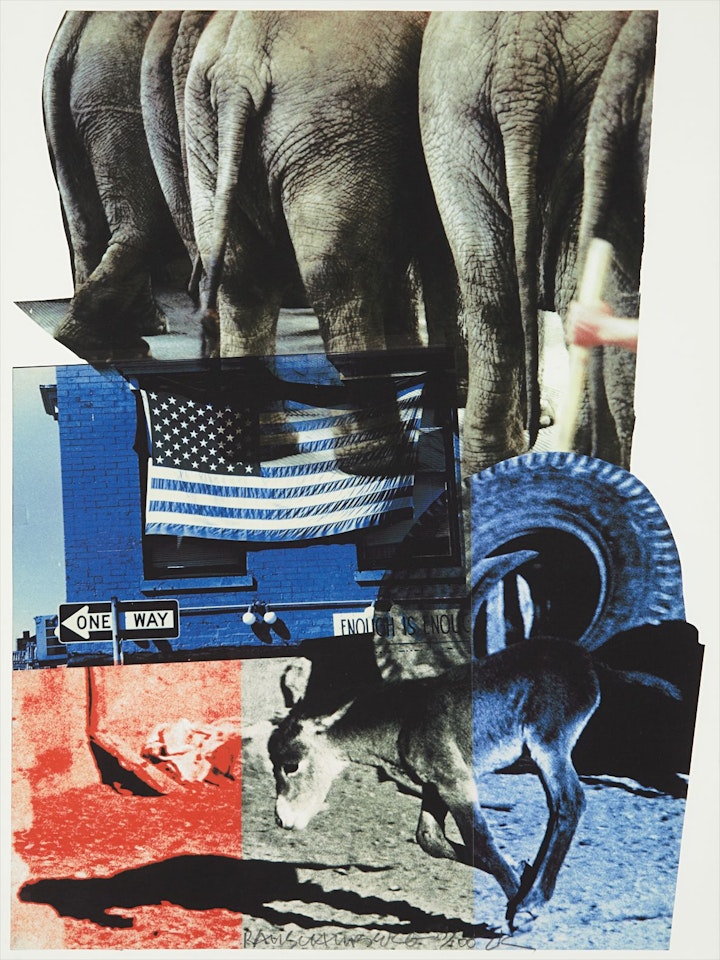 Hillary Rodham Clinton Campaign Print by Robert Rauschenberg