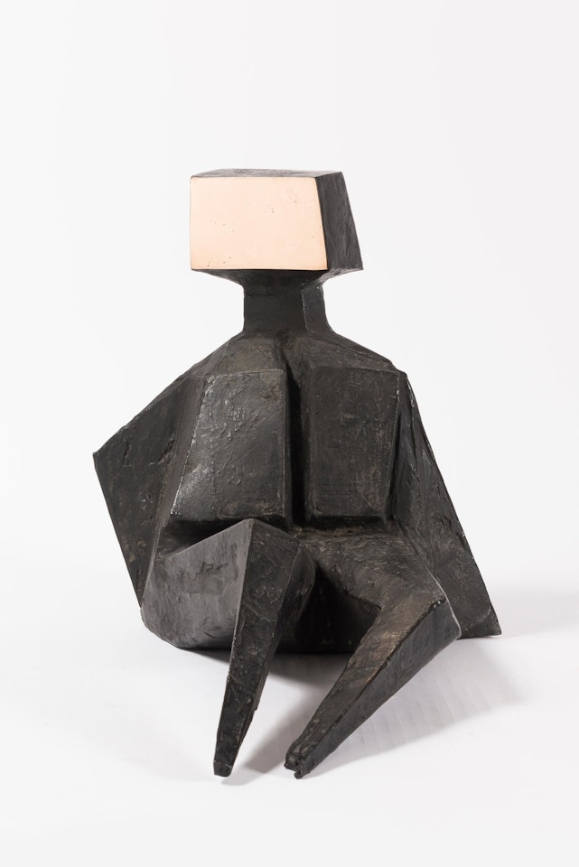 Pair of Sitting Figures V (Male Figure) by Lynn Chadwick
