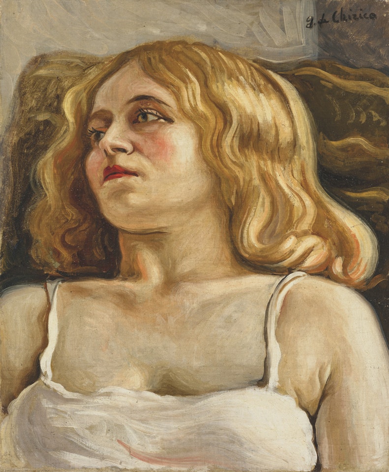 Busto di donna in riposo by Giorgio de Chirico