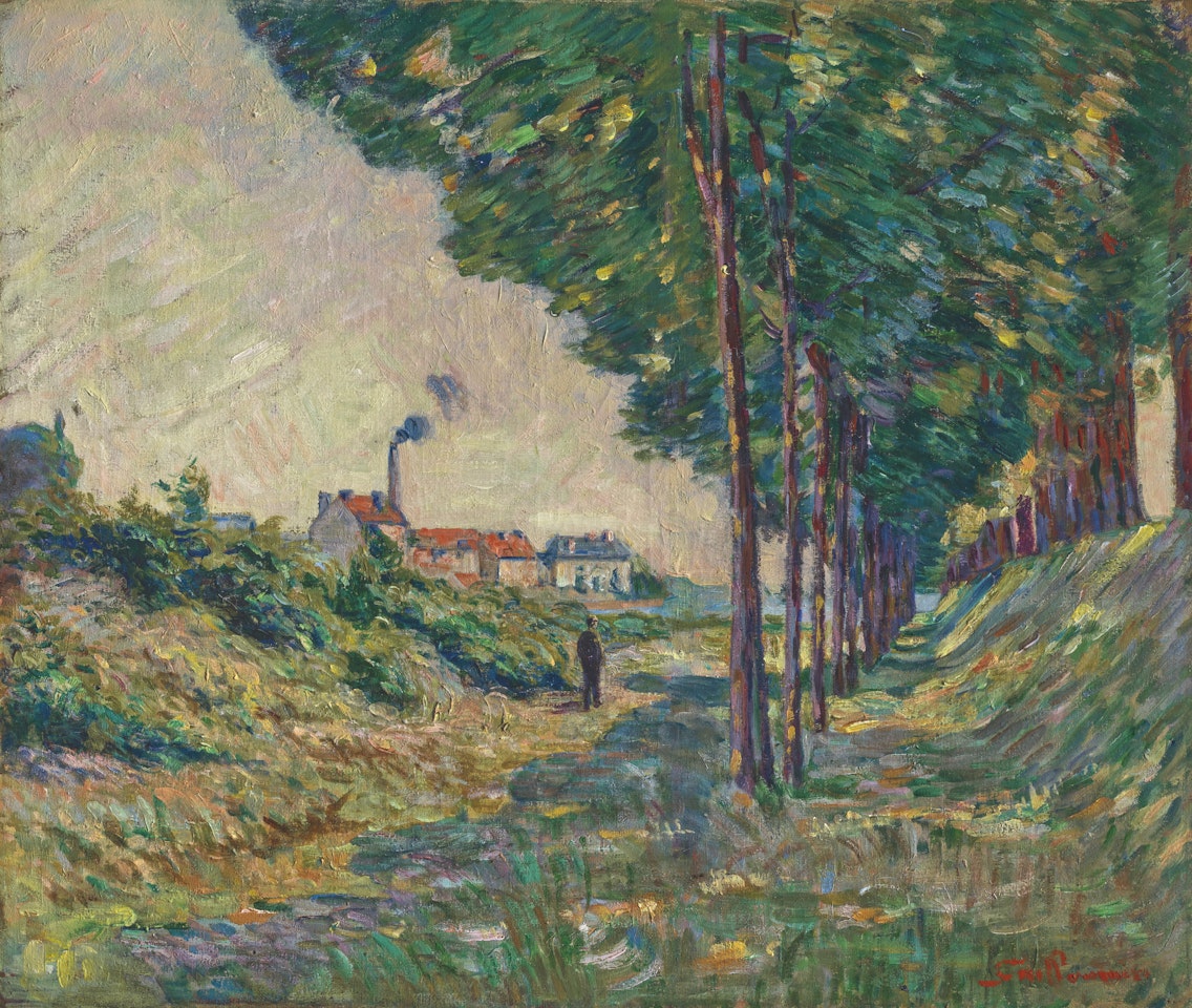 Le chemin de halage à Charenton, Ile de France by Armand Guillaumin