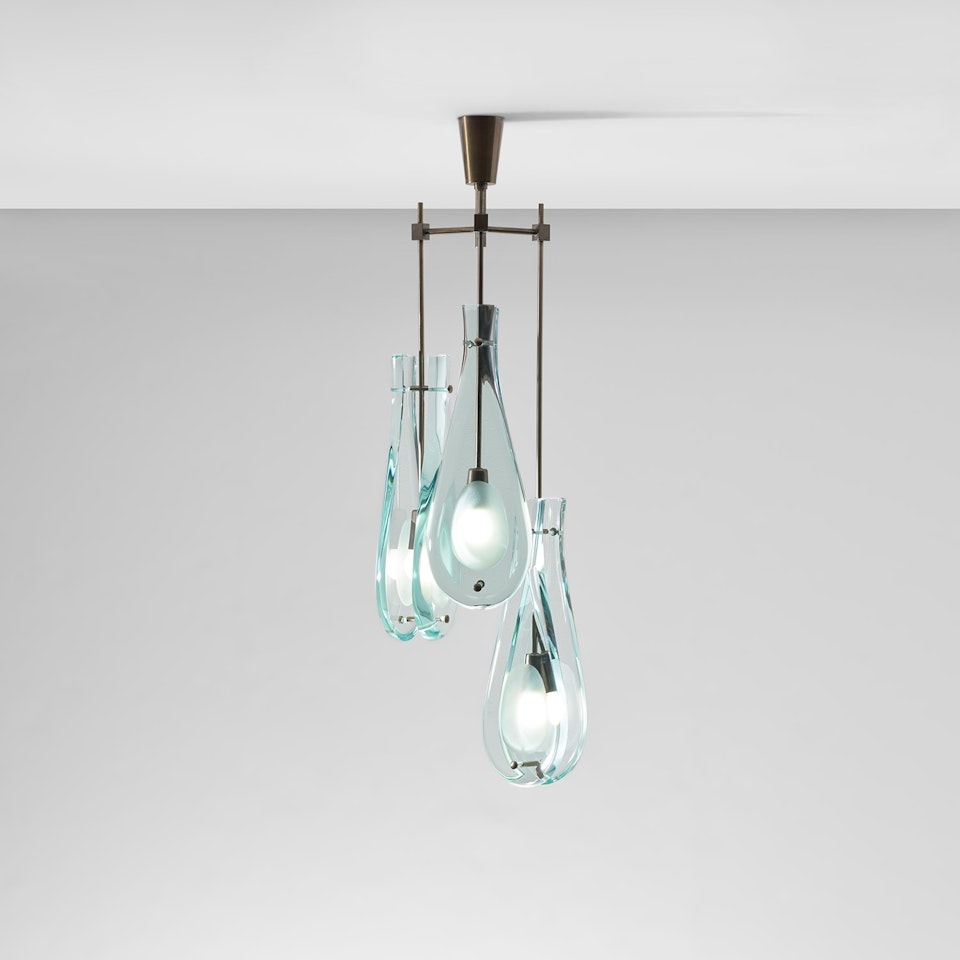 Ceiling light, model no. 2447 by Max Ingrand