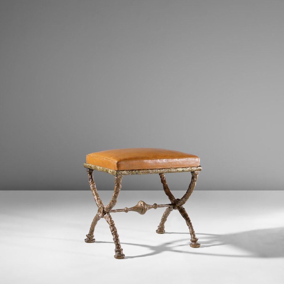 "X" form stool, troisième version by Diego Giacometti