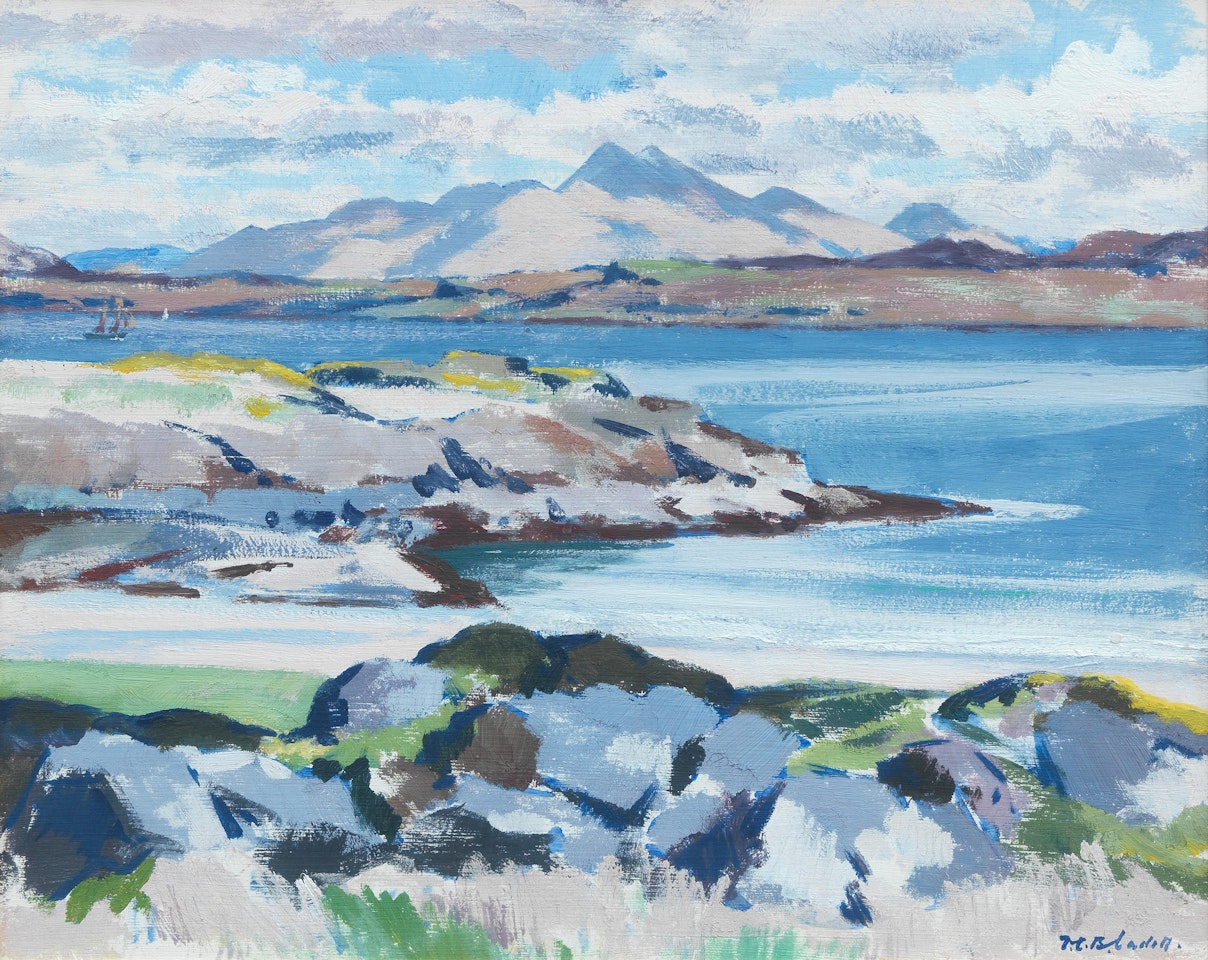 Ben Cruachan across the Sound of Mull by Francis Campbell Boileau Cadell