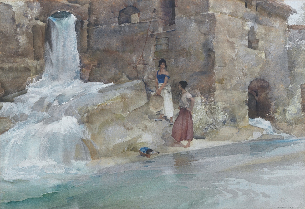 "The Miller"s Daughters, Gervanne" by William Russell Flint