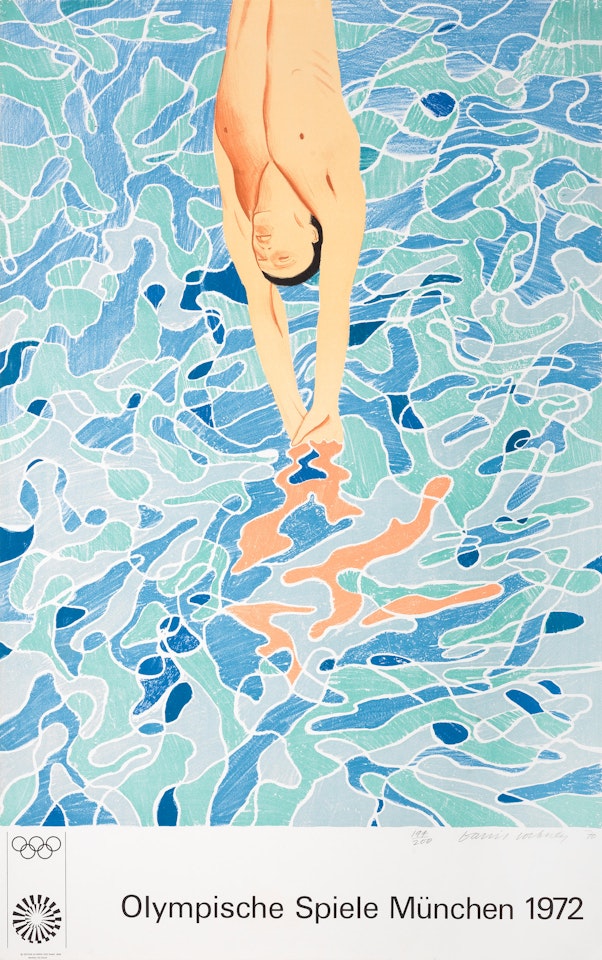 Olympische Spiele München 1972 (Baggott 25) by David Hockney