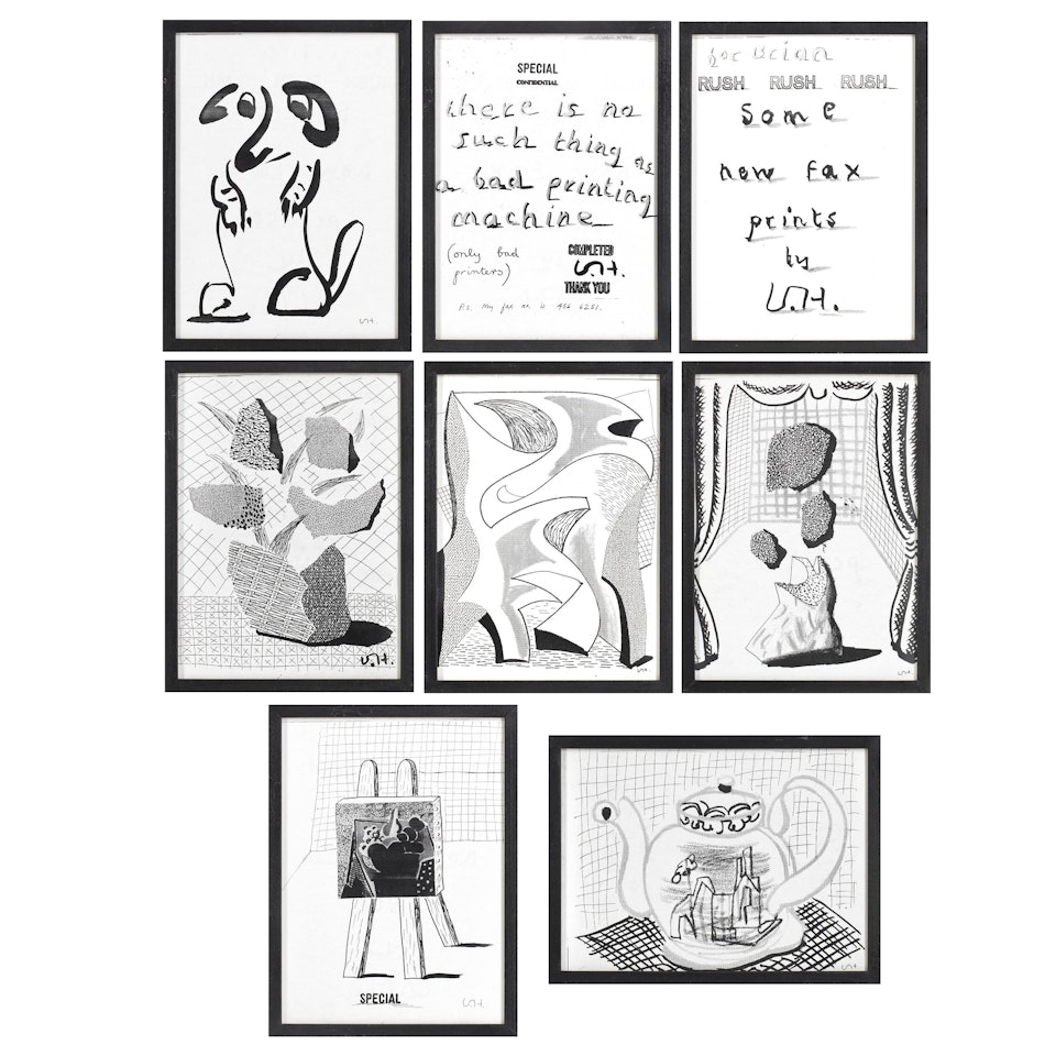 A Collection of Some New Fax Prints by David Hockney