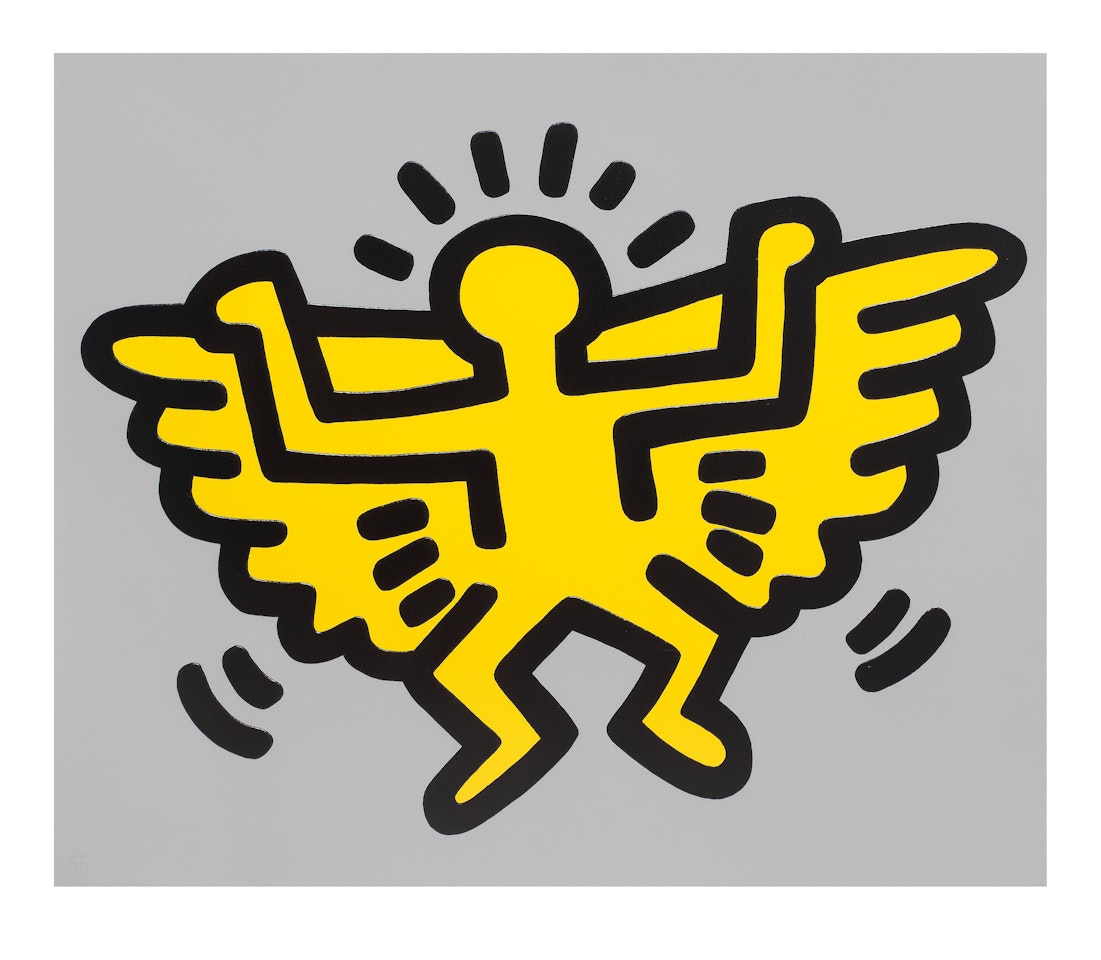 One Plate (Angel), from Icons (Littmann p.171) by Keith Haring